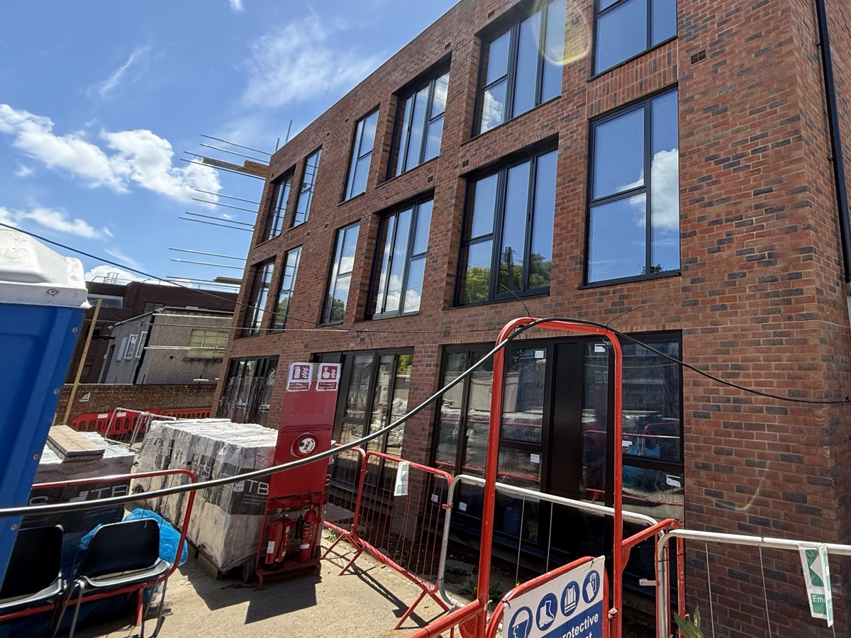 Finished brick facade, 6 Wood Lane, Isleworth